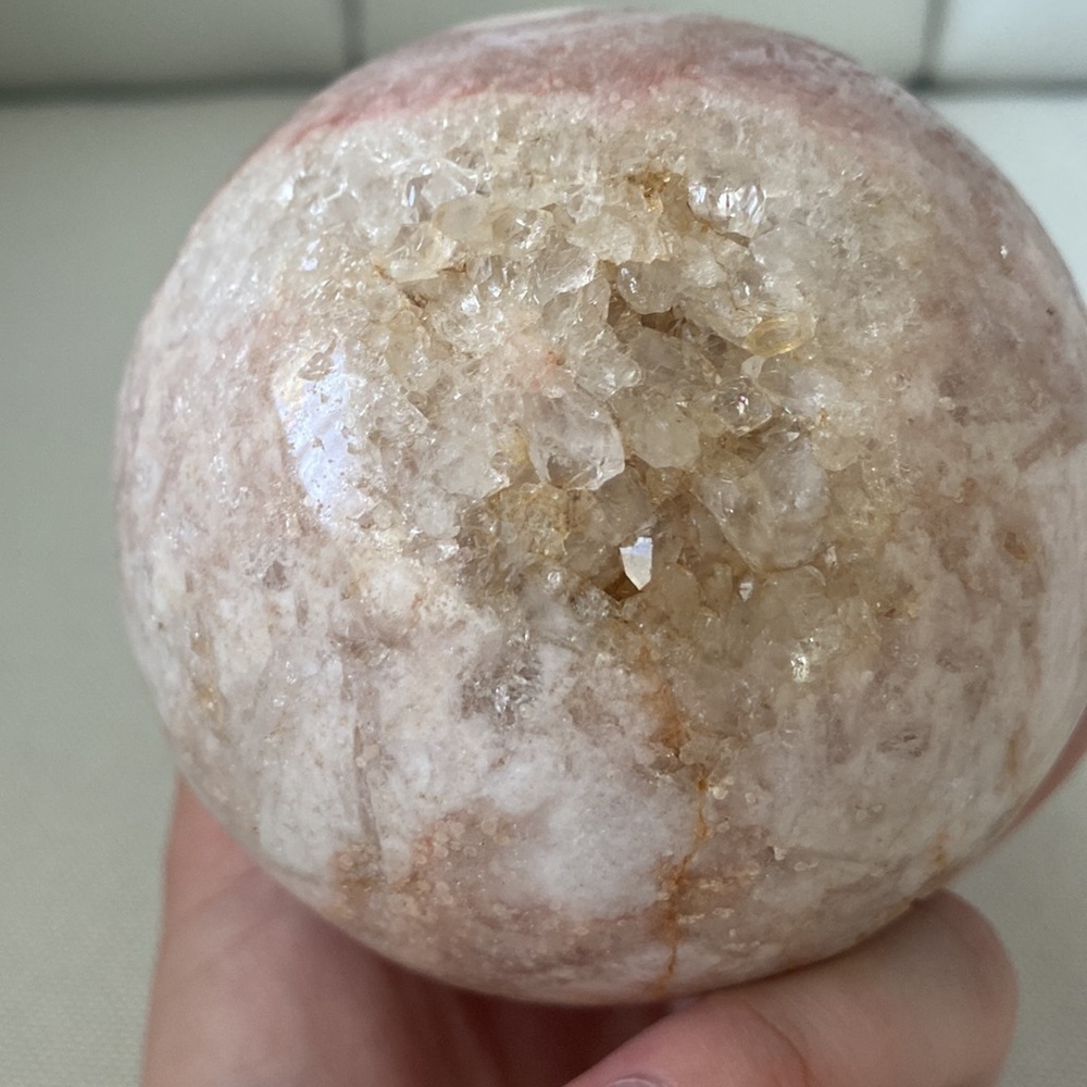 💕 Pink Amethyst Sphere XL - Picture 8 of 15
